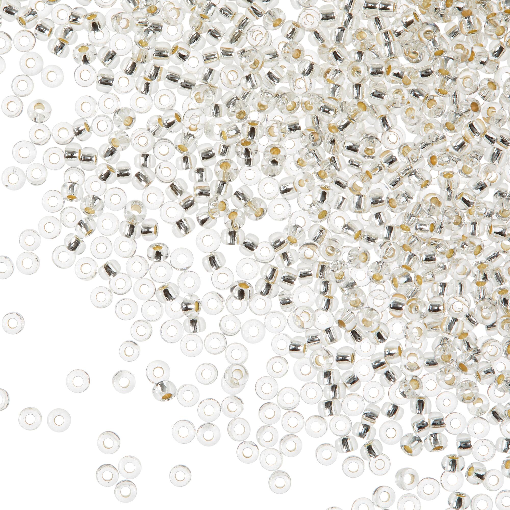 12 Pack: John Bead Silver Lined Czech Glass Seed Beads